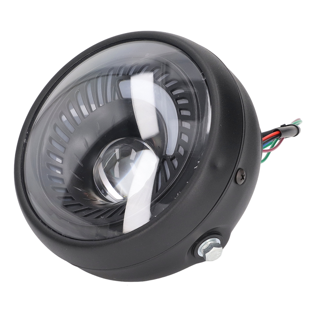 Motorlife 6.5in Đèn Pha LED Xe Máy Tròn Retro IPX66 Chống Nước Cho Tay Ga