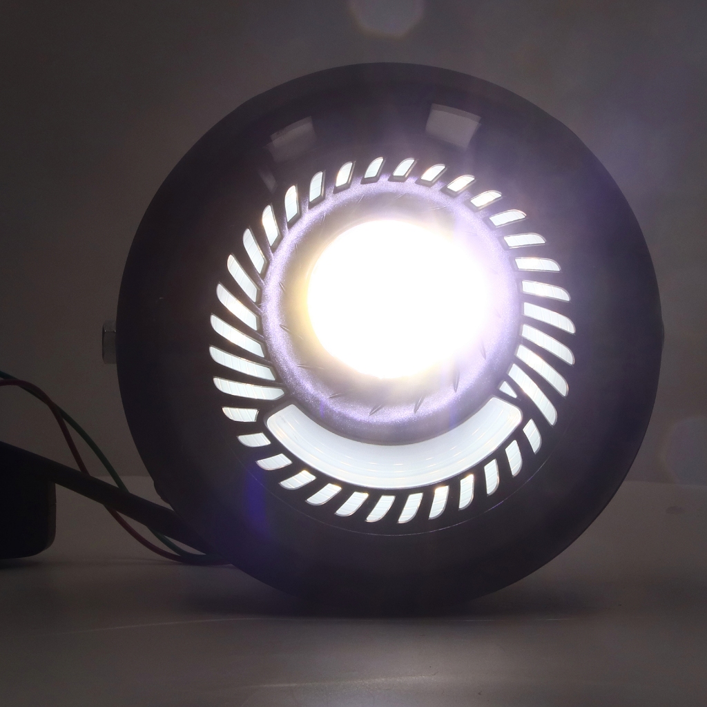 Motorlife 6.5in Đèn Pha LED Xe Máy Tròn Retro IPX66 Chống Nước Cho Tay Ga