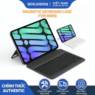 Bao đựng máy tính bảng goojodoq có bàn phím không dây Bluetooth từ tính có thể tháo rời thích hợp cho iPad mini 6