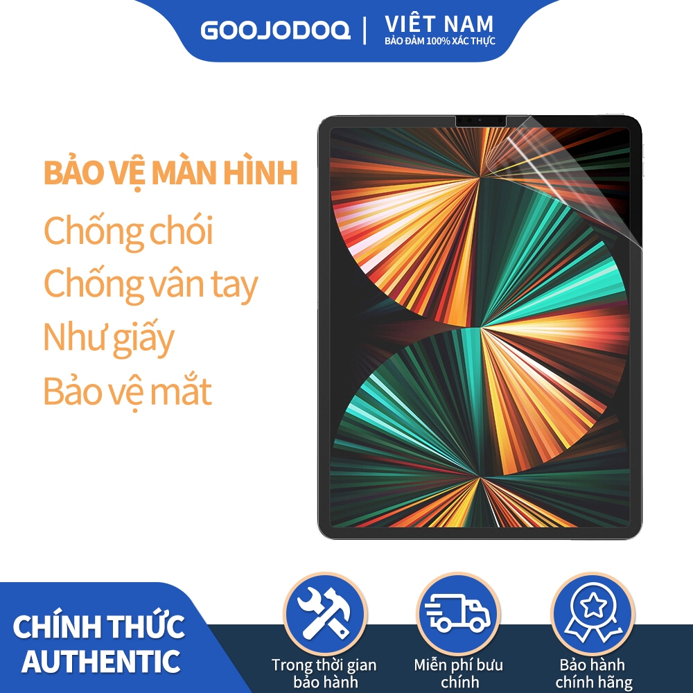 Miếng dán bảo vệ màn hình goojodoq thích hợp cho iPad Pro 11 12.9 10th 9th 8th 7th 6th Gen 10.2 inch Air 4/5/3/2 Mini 6