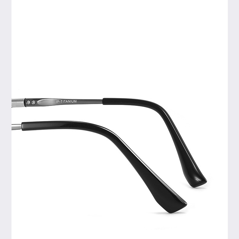 Hevia Mắt Kính Nửa Gọng Titan Tinh Khiết Thời Trang Có Thể Thay Thế Siêu Nhẹ Thoải Mái pt003