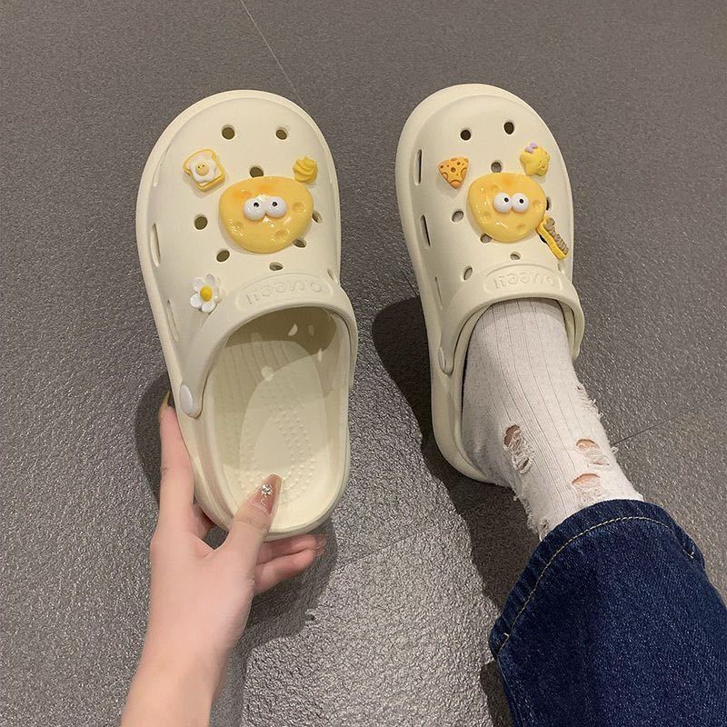 Serein dép nữ dép sandal nữ dép cross dép bánh mì đế cao giày đế cao 2023 NEW JUL1707