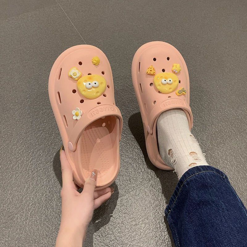 Serein dép nữ dép sandal nữ dép cross dép bánh mì đế cao giày đế cao 2023 NEW JUL1707