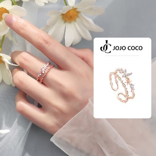 JOJO COCO Nhẫn Hở Điều Chỉnh Được Mã Vạch 10k 50k [followcb7] Phong Cách Hàn Quốc Cho Nữ