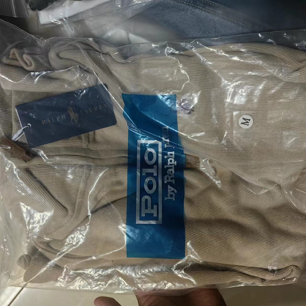 Áo sweater Thêu Nửa zip Nửa Thân Của Ralphlauren Cho Nam Và Nữ