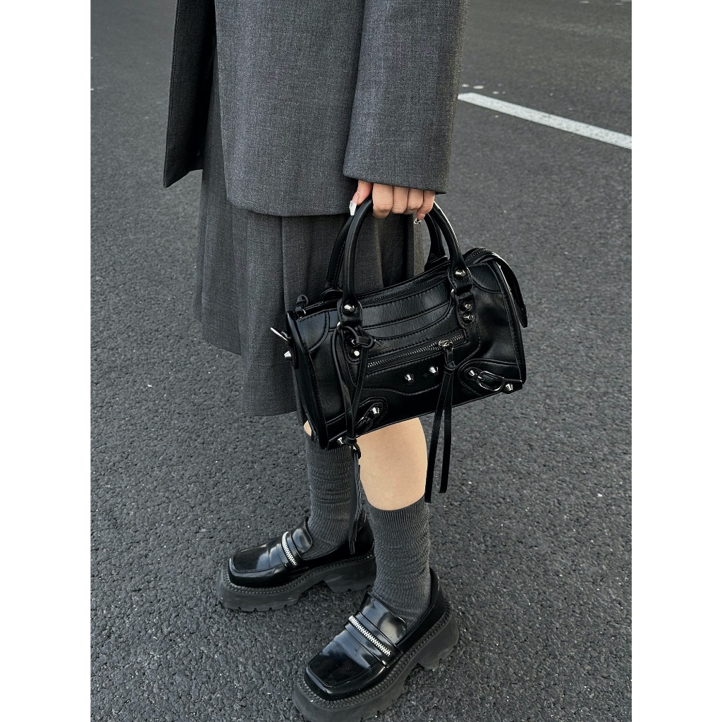 Shi chen Túi Xách Đeo Chéo Vai Đính Đinh Tán Phong Cách Đường Phố Cá Tính Thời Trang Dành Cho Nữ y2k