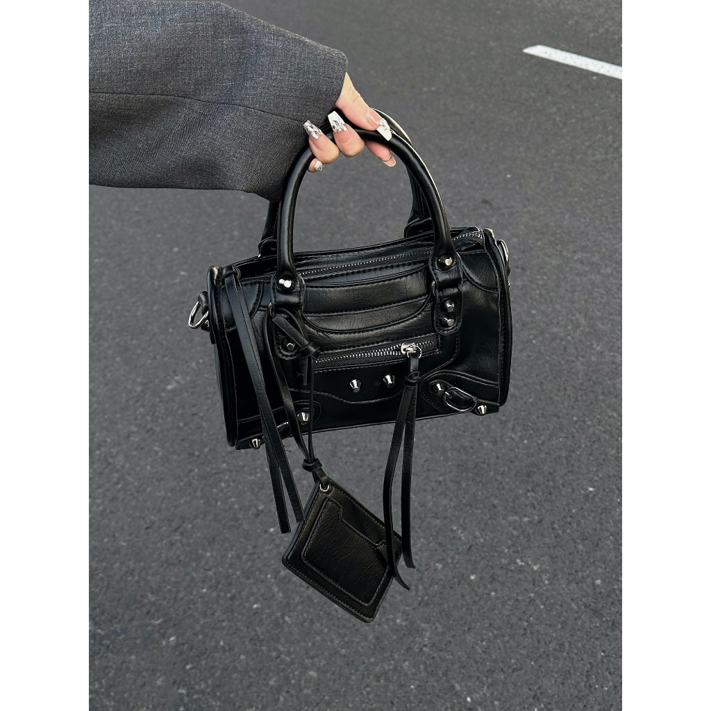 Shi chen Túi Xách Đeo Chéo Vai Đính Đinh Tán Phong Cách Đường Phố Cá Tính Thời Trang Dành Cho Nữ y2k