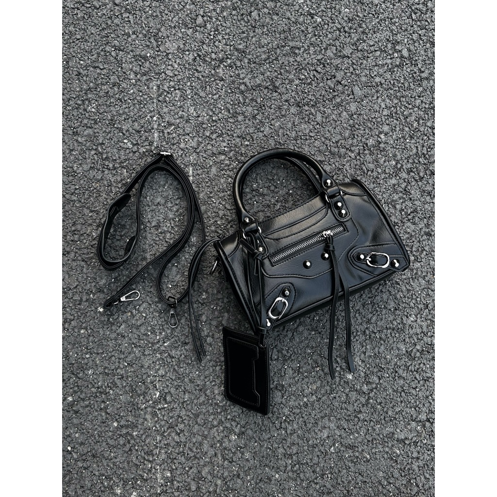 Shi chen Túi Xách Đeo Chéo Vai Đính Đinh Tán Phong Cách Đường Phố Cá Tính Thời Trang Dành Cho Nữ y2k