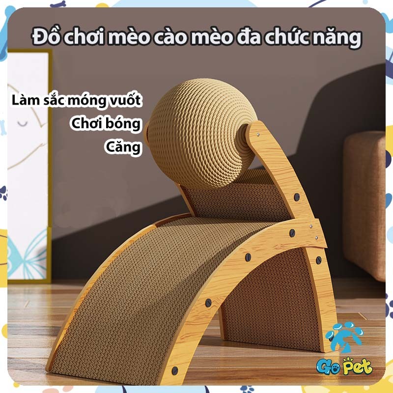 Trụ Cào Móng Cho Mèo đồ cào móng mèo Đa Chức Năng Có Thể Tháo Rời Đồ Chơi Thú Cưng