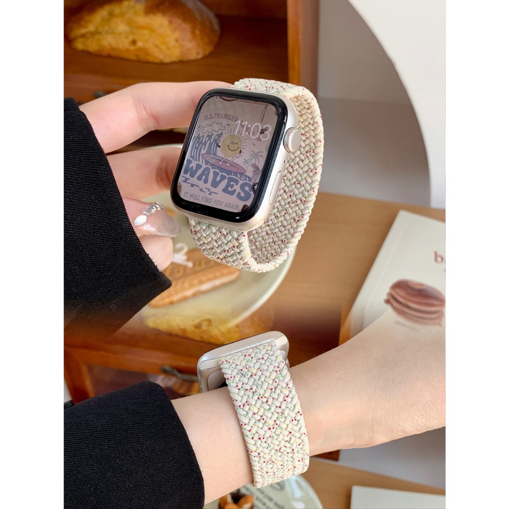 Dây Đeo Dạng Bện Cho Đồng Hồ Thông Minh iwatch ultra series s9 s8 49mm 45mm 41mm 44mm 40mm 38mm 42mm series 7 6 se 5 4 3