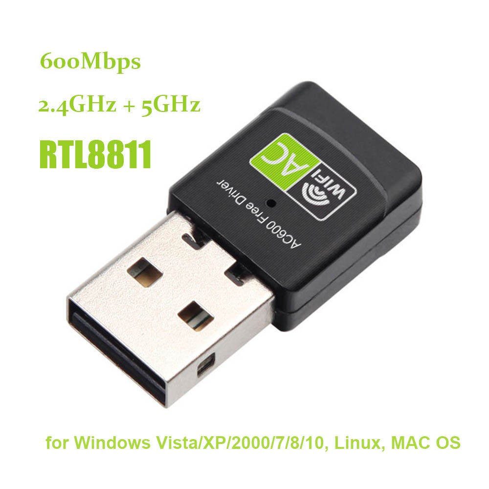 Chip Mạng Không Dây 600mbps 2.4ghz + 5ghz rtl8811 Thẻ