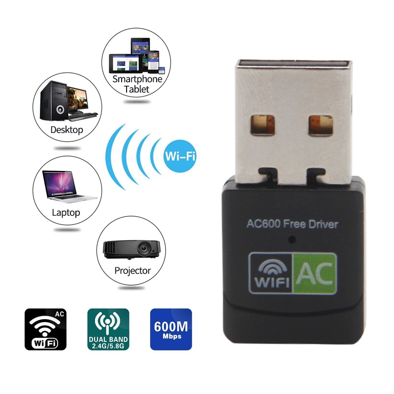 Chip Mạng Không Dây 600mbps 2.4ghz + 5ghz rtl8811 Thẻ