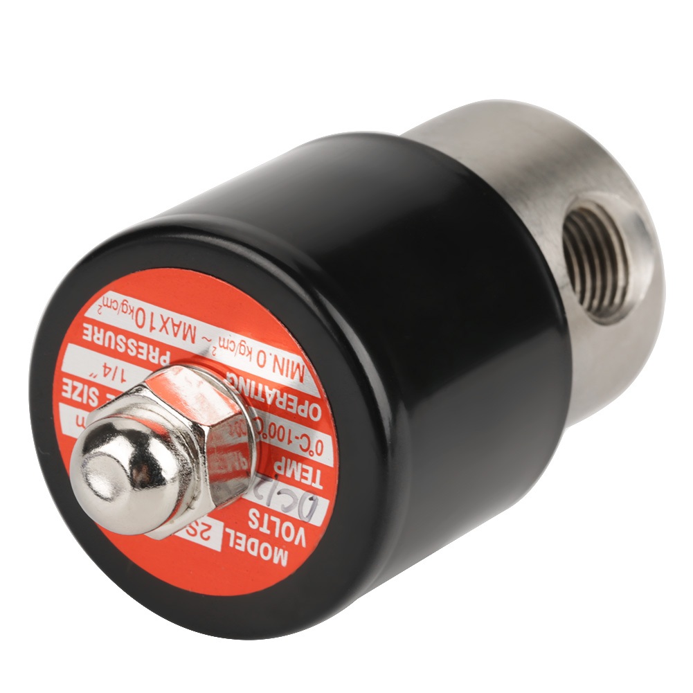 DC 12V G1/4 "Van điện từ thường đóng bằng thép không gỉ 304 Dustrial L.