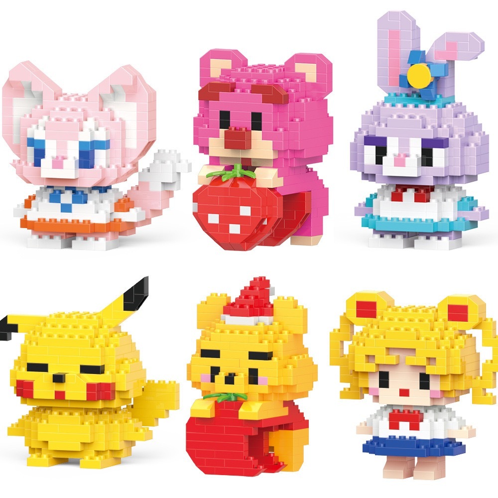Hoạt Hình Bộ Đồ Chơi Lắp Ráp Mô Hình Gạch Cho Trẻ Em