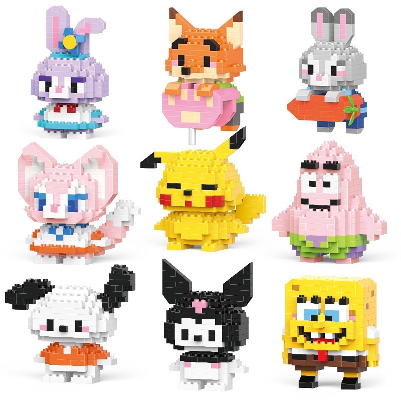 Hoạt Hình Bộ Đồ Chơi Lắp Ráp Mô Hình Gạch Cho Trẻ Em