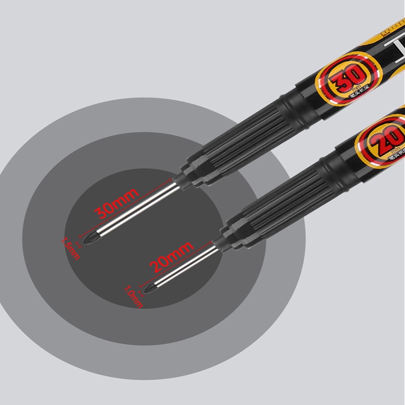 Bút Đánh Dấu Hai Đầu 30mm Khô Nhanh Dùng Làm Đồ Gỗ