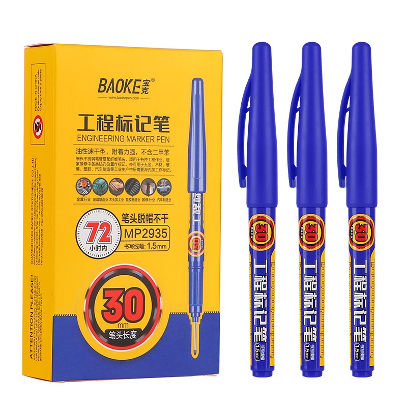 Bút Đánh Dấu Hai Đầu 30mm Khô Nhanh Dùng Làm Đồ Gỗ