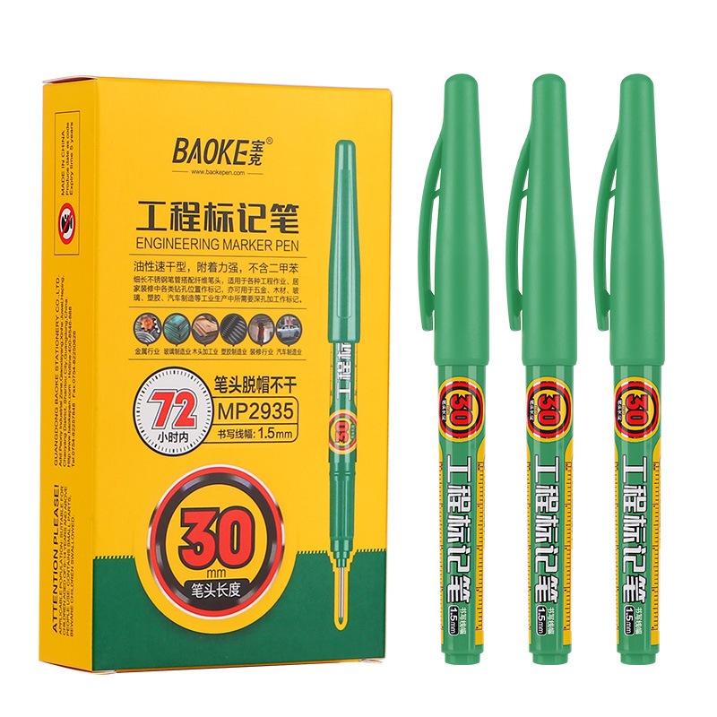 Bút Đánh Dấu Hai Đầu 30mm Khô Nhanh Dùng Làm Đồ Gỗ