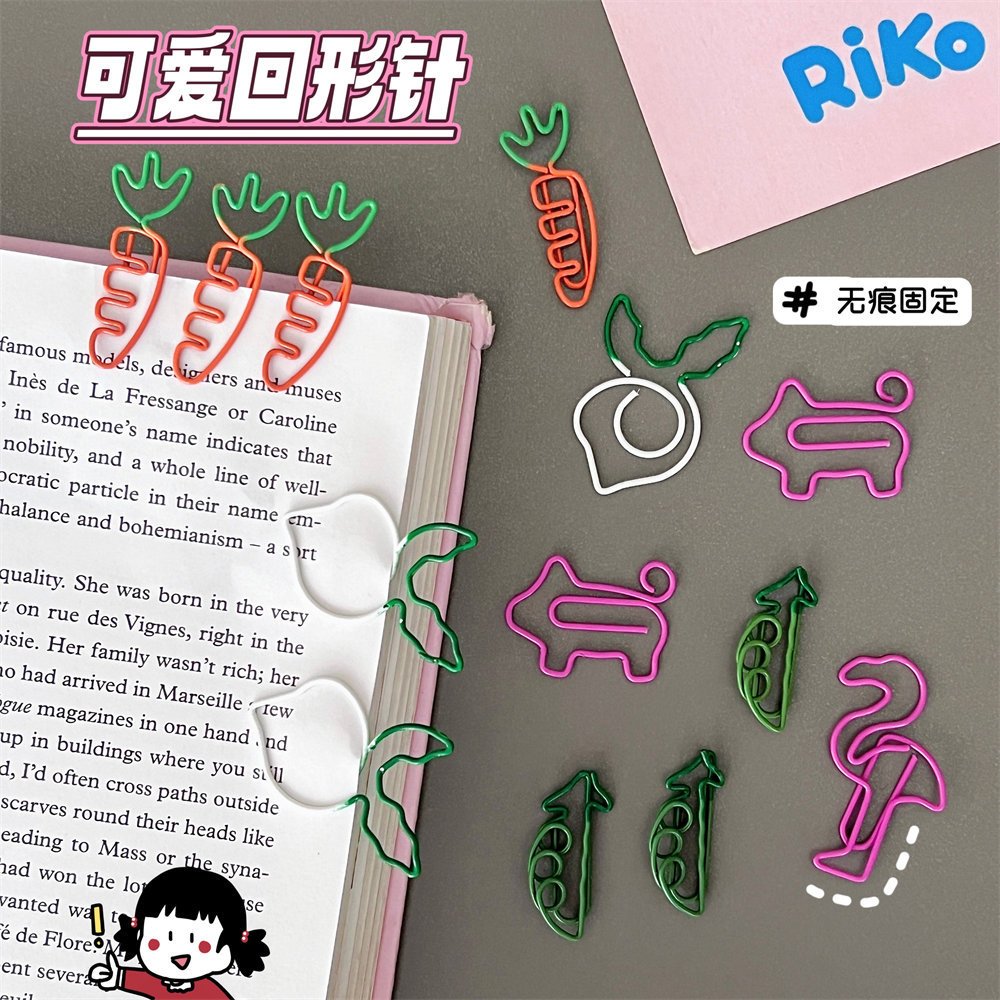 Kẹp Giấy Hình Hoạt Hình Màu Hồng Dễ Thương Sáng Tạo