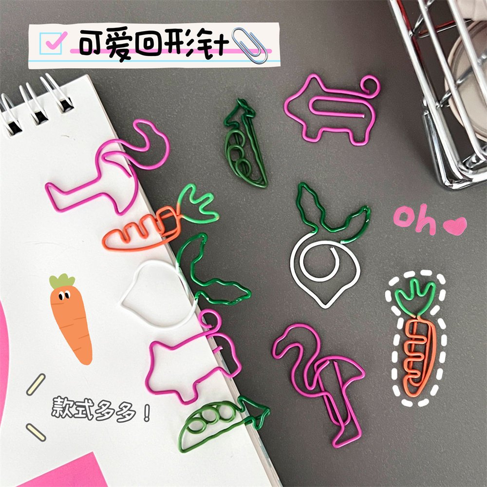 Kẹp Giấy Hình Hoạt Hình Màu Hồng Dễ Thương Sáng Tạo