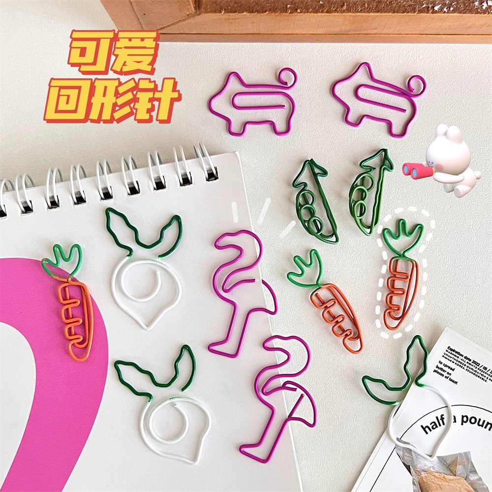 Kẹp Giấy Hình Hoạt Hình Màu Hồng Dễ Thương Sáng Tạo