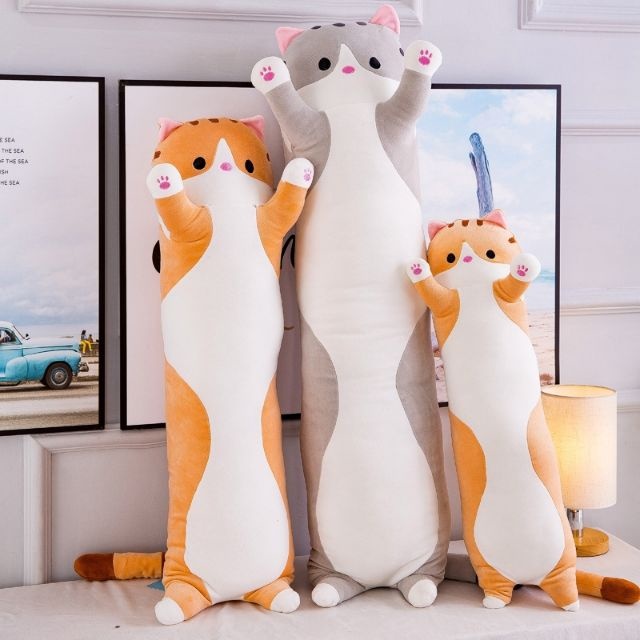 Mèo Nhồi Bông Dễ Thương 50-90cm