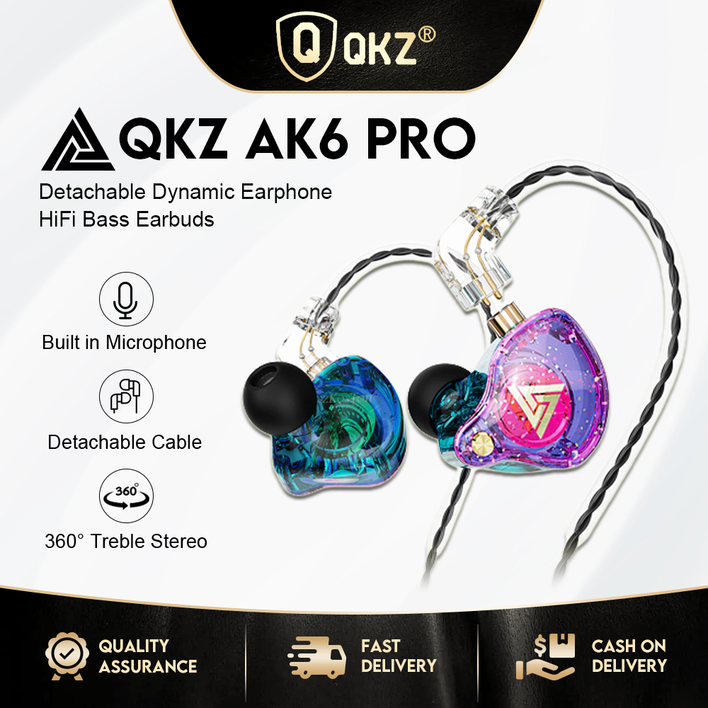 Tai nghe nhét tai QKZ Ak6 Pro âm trầm hifi có micro chất lượng cao chuyên dụng