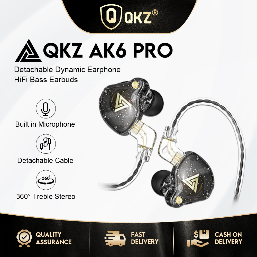 Tai nghe nhét tai QKZ Ak6 Pro âm trầm hifi có micro chất lượng cao chuyên dụng