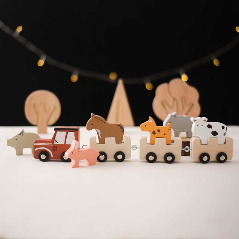 Đồ Chơi Tàu Lửa Tháo Rời Được Đa Năng Giáo Dục Sớm Cho Trẻ Em