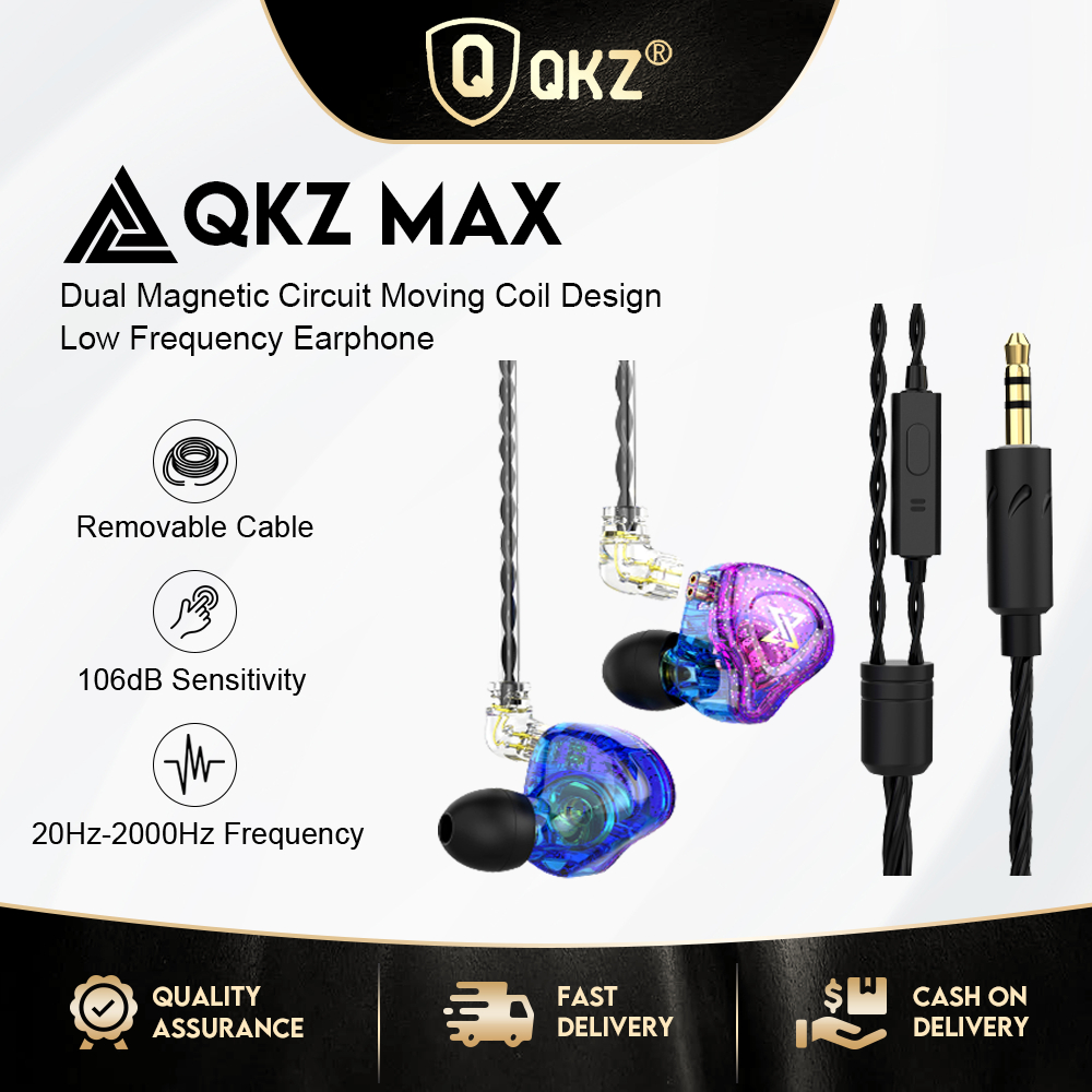 Tai nghe QKZ AK6 MAX 3.5mm HiFi chống ồn có mic