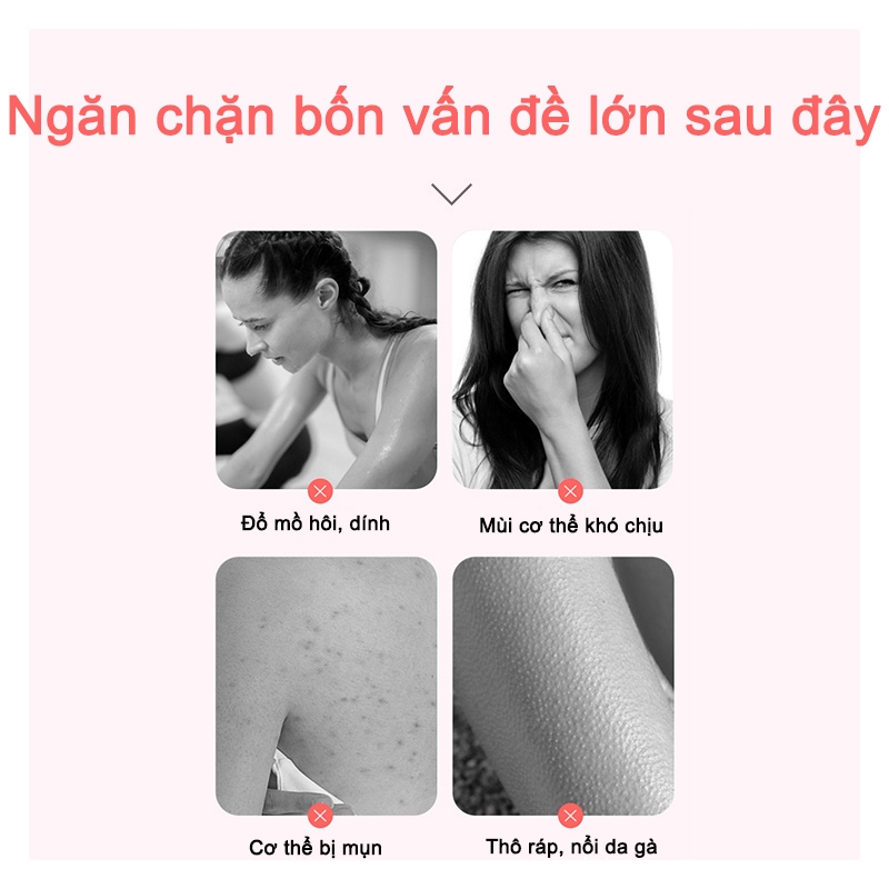 🦋giảm giá🦋Sữa tắm hương hoa 400ml giữ ẩm, thơm mát, trừ mẩn ngứa,Lưu hương