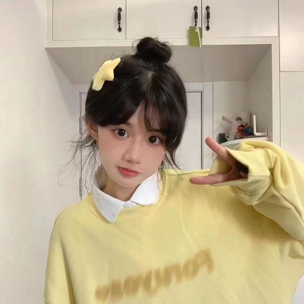 🍒🍒CHERRYKOKO  SANRIO Kẹp Tóc Hình Ngôi Sao Phối Lông Phong Cách Hàn Quốc Dễ Thương Cho Bé Gái