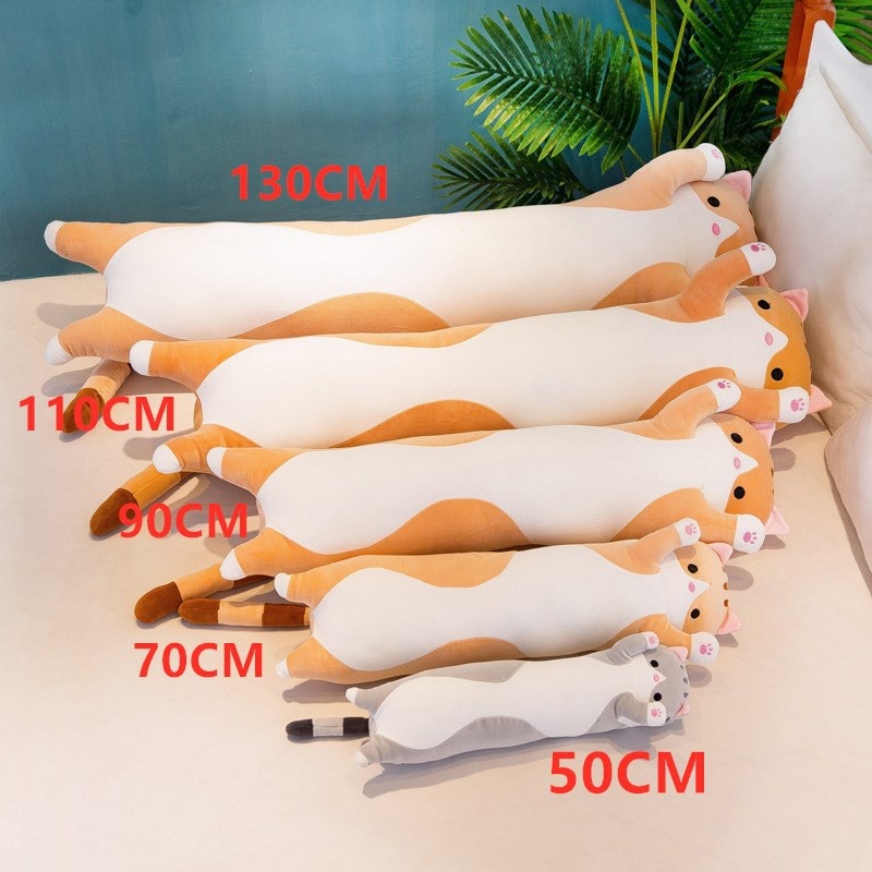 Mèo Nhồi Bông Dễ Thương 50-90cm
