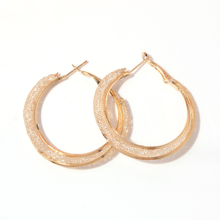 Khuyên Tai Dạng Vòng Tròn Đính Đá Quý Cao Cấp Thời Trang