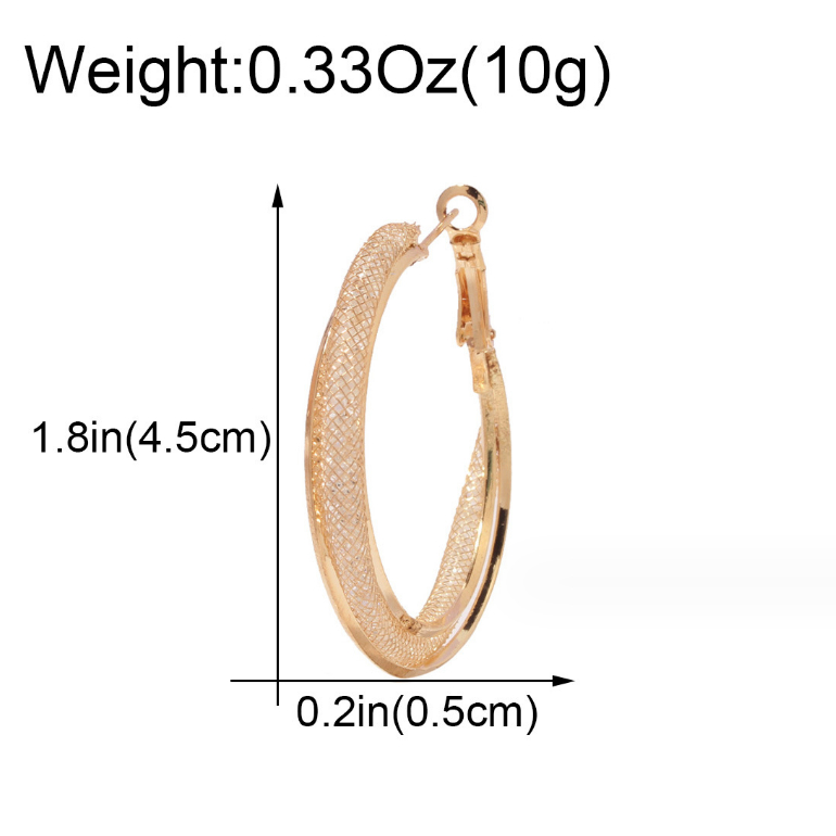 Khuyên Tai Dạng Vòng Tròn Đính Đá Quý Cao Cấp Thời Trang