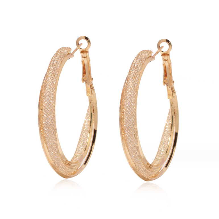 Khuyên Tai Dạng Vòng Tròn Đính Đá Quý Cao Cấp Thời Trang