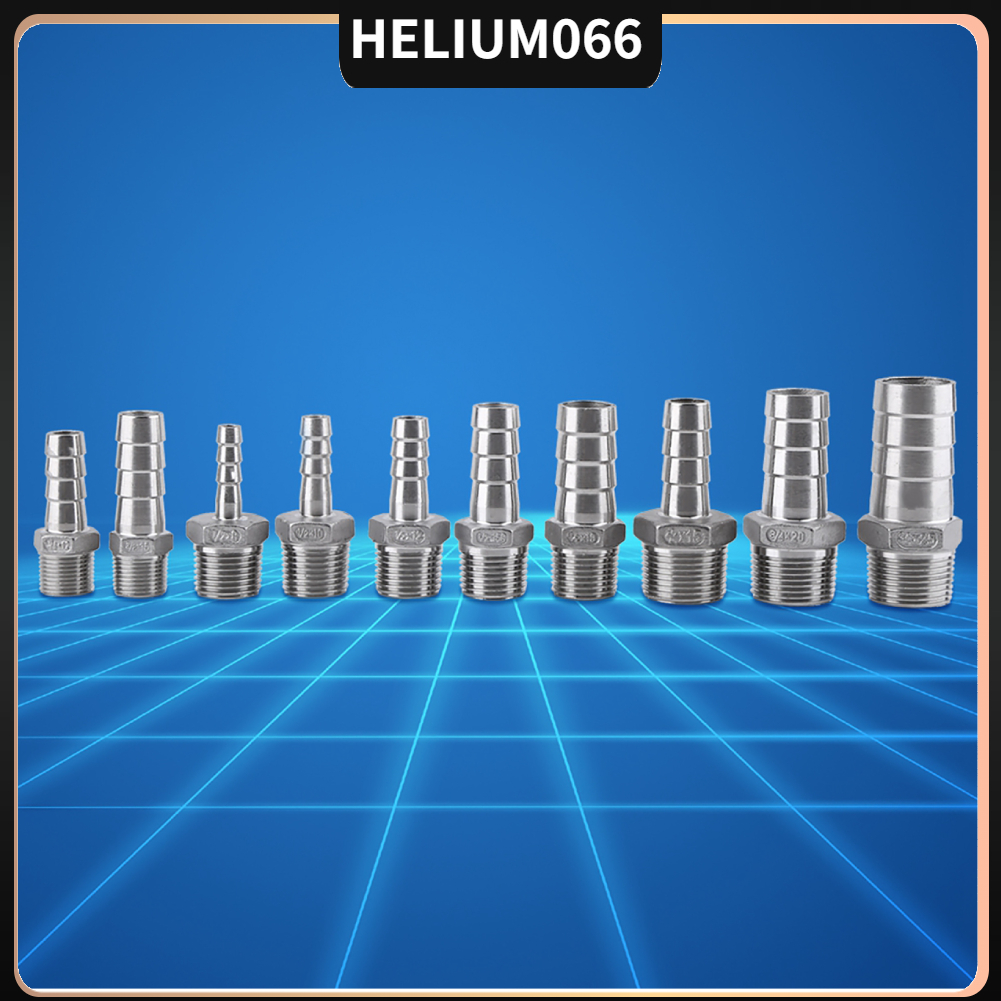 Đầu Nối Ống Bằng Thép Không Gỉ ss304 bsp 1 / 8 "~ 3 / 4" Helium066