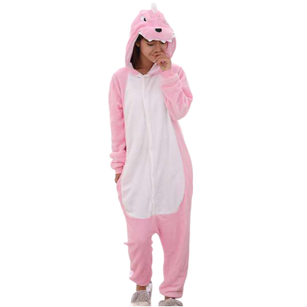 Bộ Đồ Ngủ Liền Thân Hình Cú / Bò / Khủng Long Cho Nữ