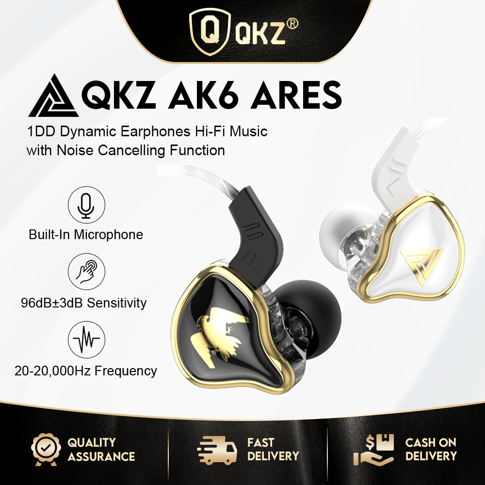Tai nghe Qkz AK6-Ares siêu trầm âm 3.5mm có micro