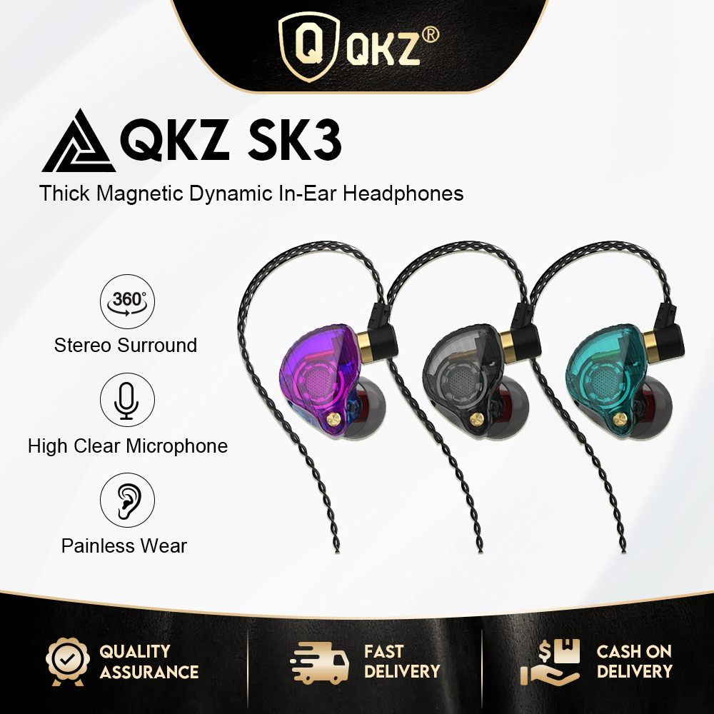 Tai nghe nhét tai có dây QKZ Sk3 chất lượng cao có micro tiện lợi