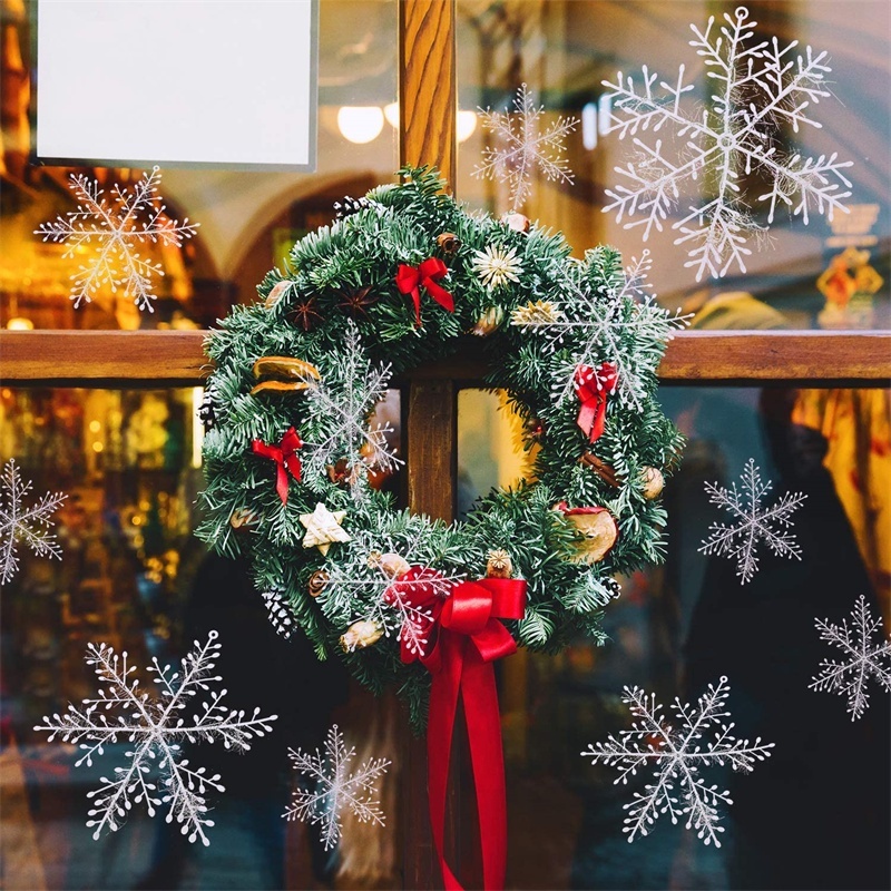 Set 6 Bông Tuyết Nhân Tạo Treo Trang Trí Cây Thông Giáng Sinh