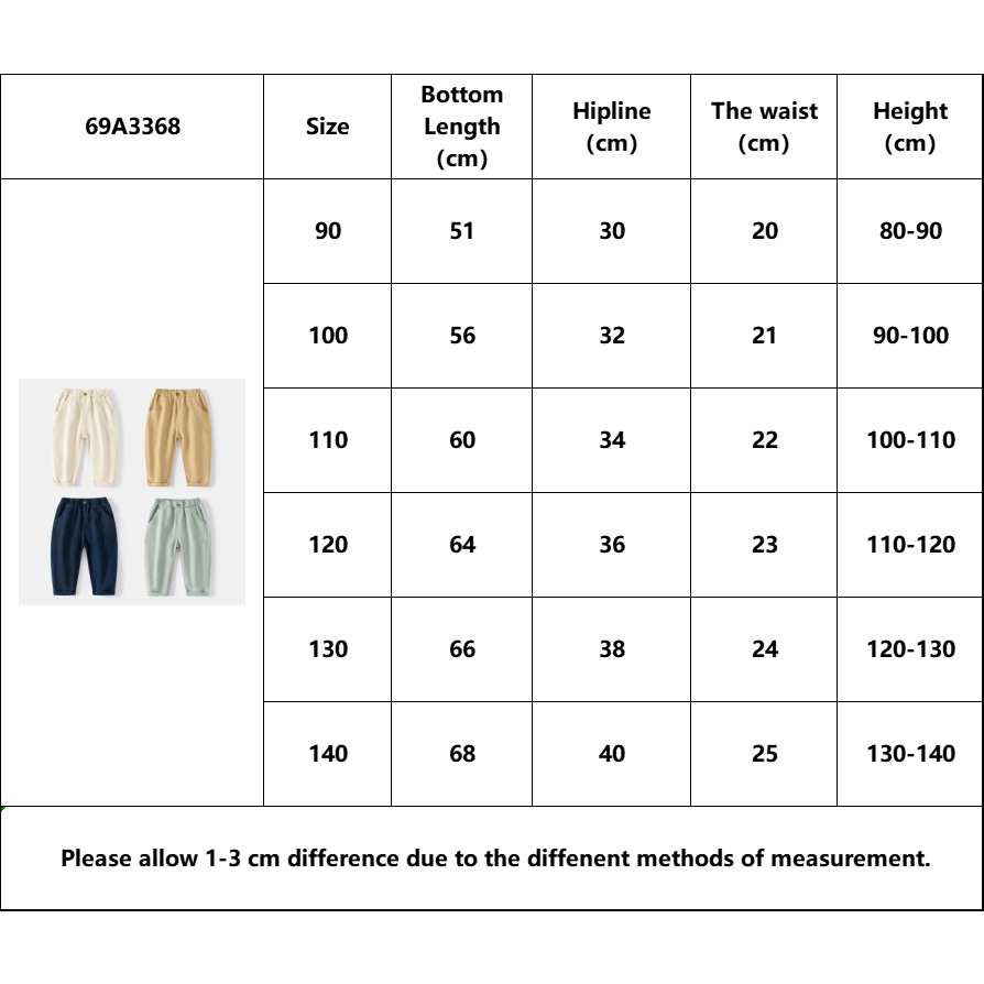 Quần SOFFNY dáng dài vải cotton mềm mại thời trang đơn giản dành cho bé trai