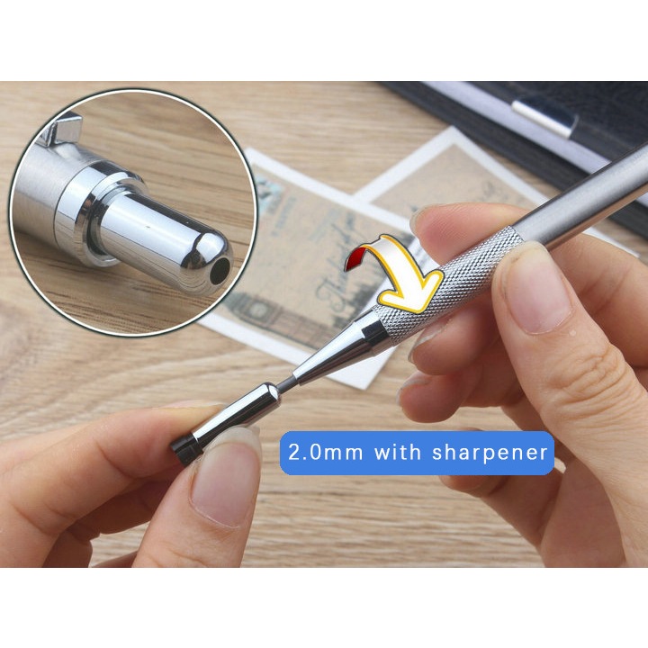 Bút Chì Kim Loại Chuyên Nghiệp 0.3 / 0.5 / 0.7 / 0.9 / 1.3 / 2.0 / 3.0mm