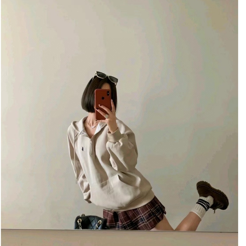 Áo hoodie Lông Cừu Nữ polo ralph lauren