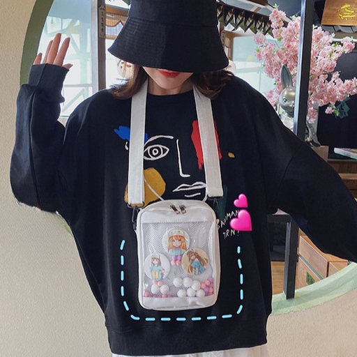 Túi Đeo Chéo Vai Trong Suốt Phong Cách Anime