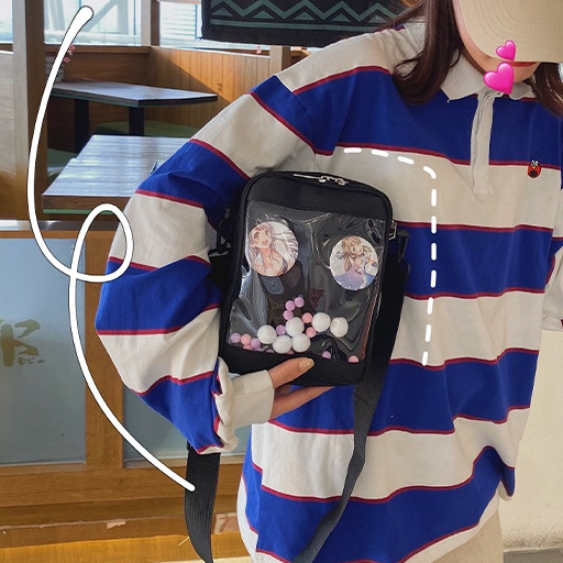 Túi Đeo Chéo Vai Trong Suốt Phong Cách Anime