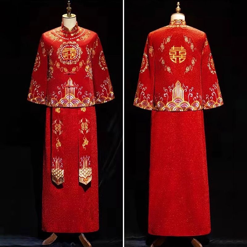 Áo Choàng Cưới Cho Chú Rể jsk3 Phong Cách Trung Hoa