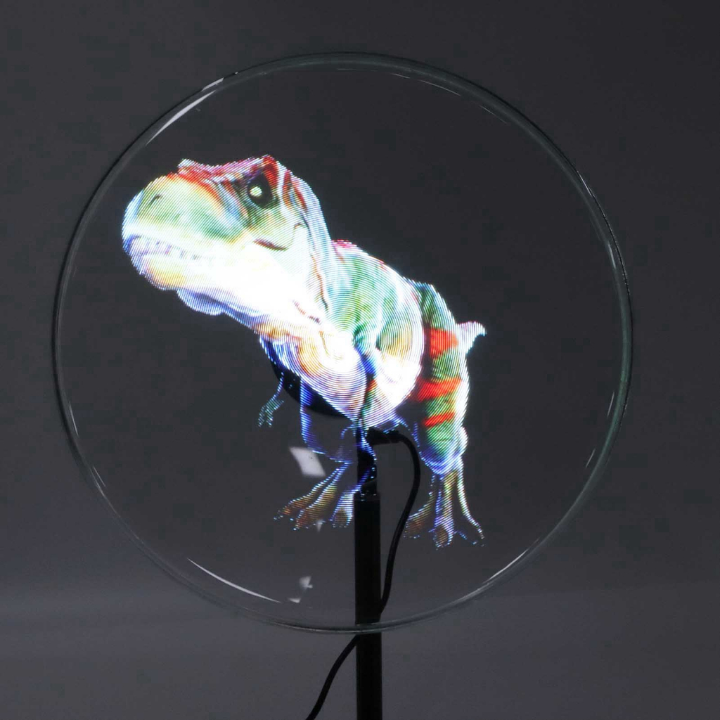 Máy chiếu quảng cáo ba chiều Quạt 3D Hologram LED 256x1024 Góc nhìn 176 độ 256 Hạt THREELIVES