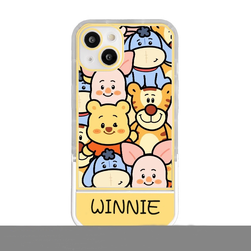 Ốp Điện Thoại Hình winnie Chống Trượt Có Giá Đỡ Ẩn Cho huawei 9 9 pro 10 10se 10 pro 11 11 pro 11 ultra nova 5t