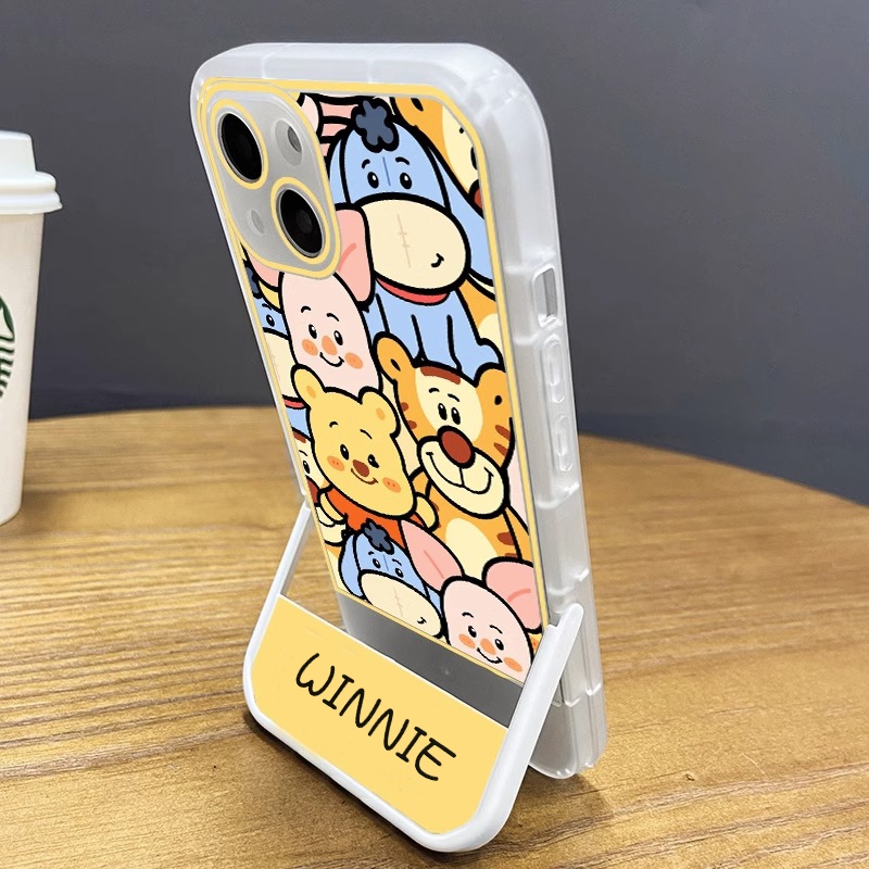 Ốp Điện Thoại Hình winnie Chống Trượt Có Giá Đỡ Ẩn Cho huawei 9 9 pro 10 10se 10 pro 11 11 pro 11 ultra nova 5t